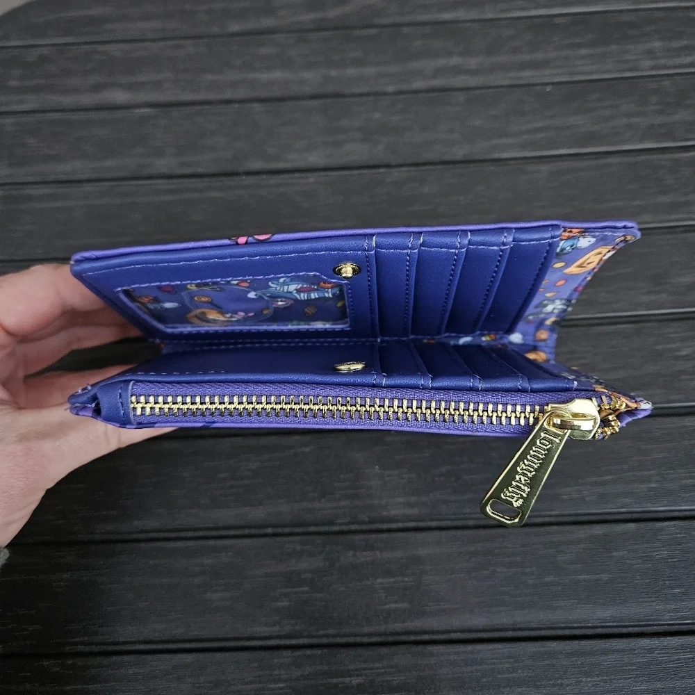 Loungefly Disney Winnie the Pooh Trick-or-Treat Wallet Halloween Purple NEW